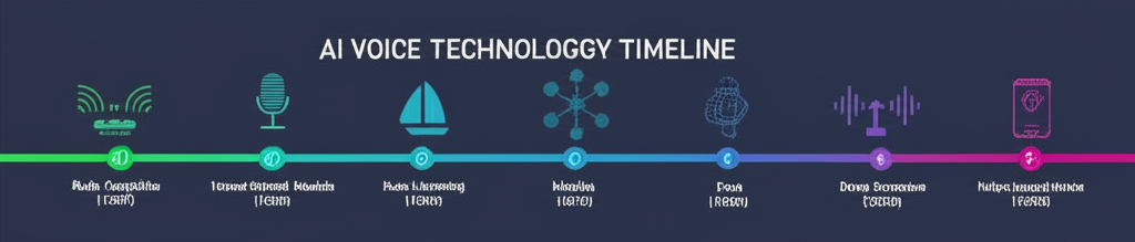 Evolution of AI voice technology from 2010 to 2024